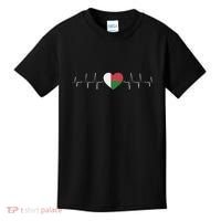 Madagascar Heartbeat Flag Kids T-Shirt thumb 0