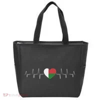 Madagascar Heartbeat Flag Tote Bag thumb 0