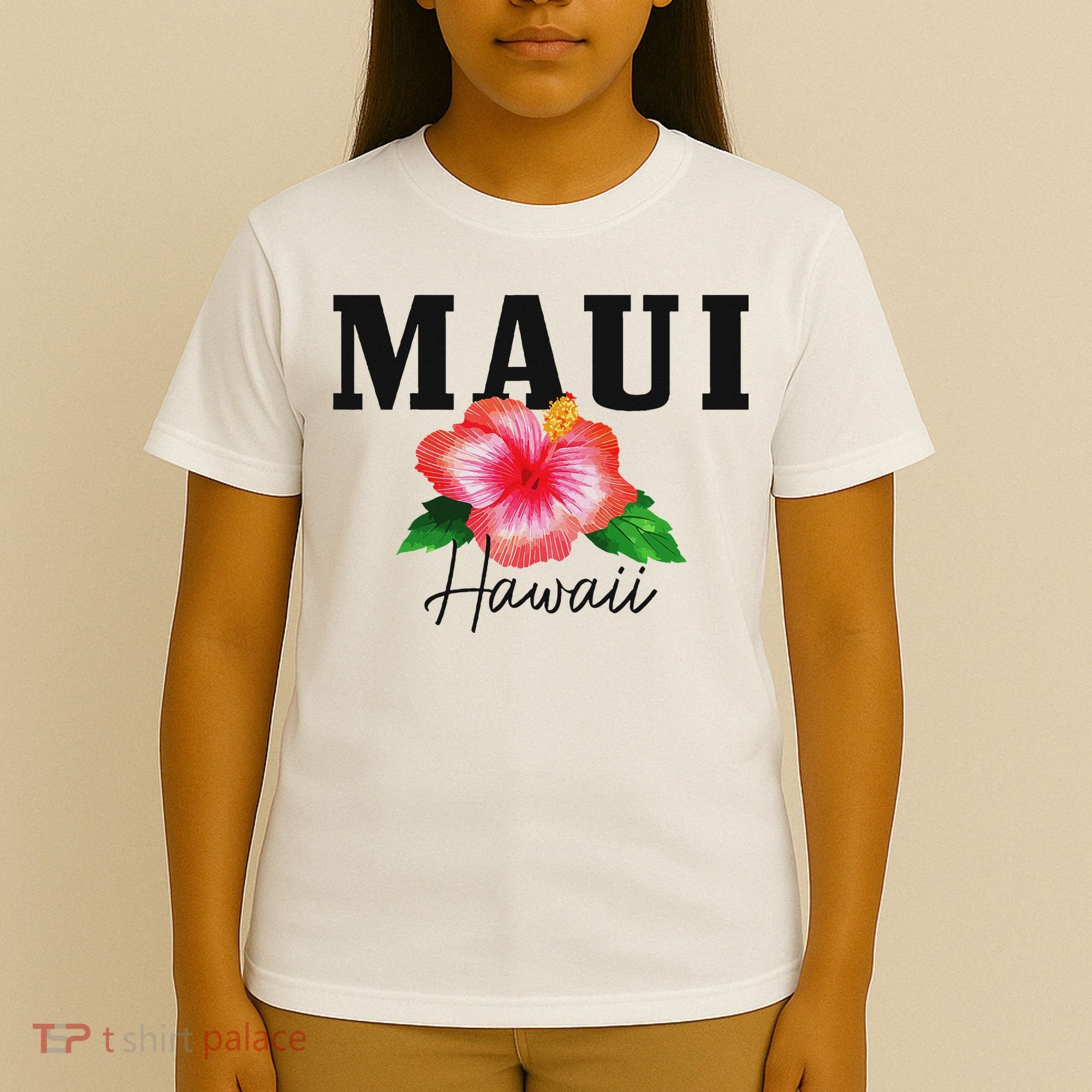 Maui Hawaii Floral Hibiscus Surf Surfer Vintage Hawaii T-Shirt