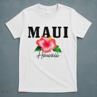 Maui Hawaii Floral Hibiscus Surf Surfer Vintage Hawaii T-Shirt thumb 5