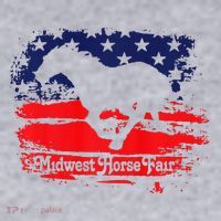 Midwest Horse Fair Redwhiteblue Flag Women's Sweatshirt thumb 2
