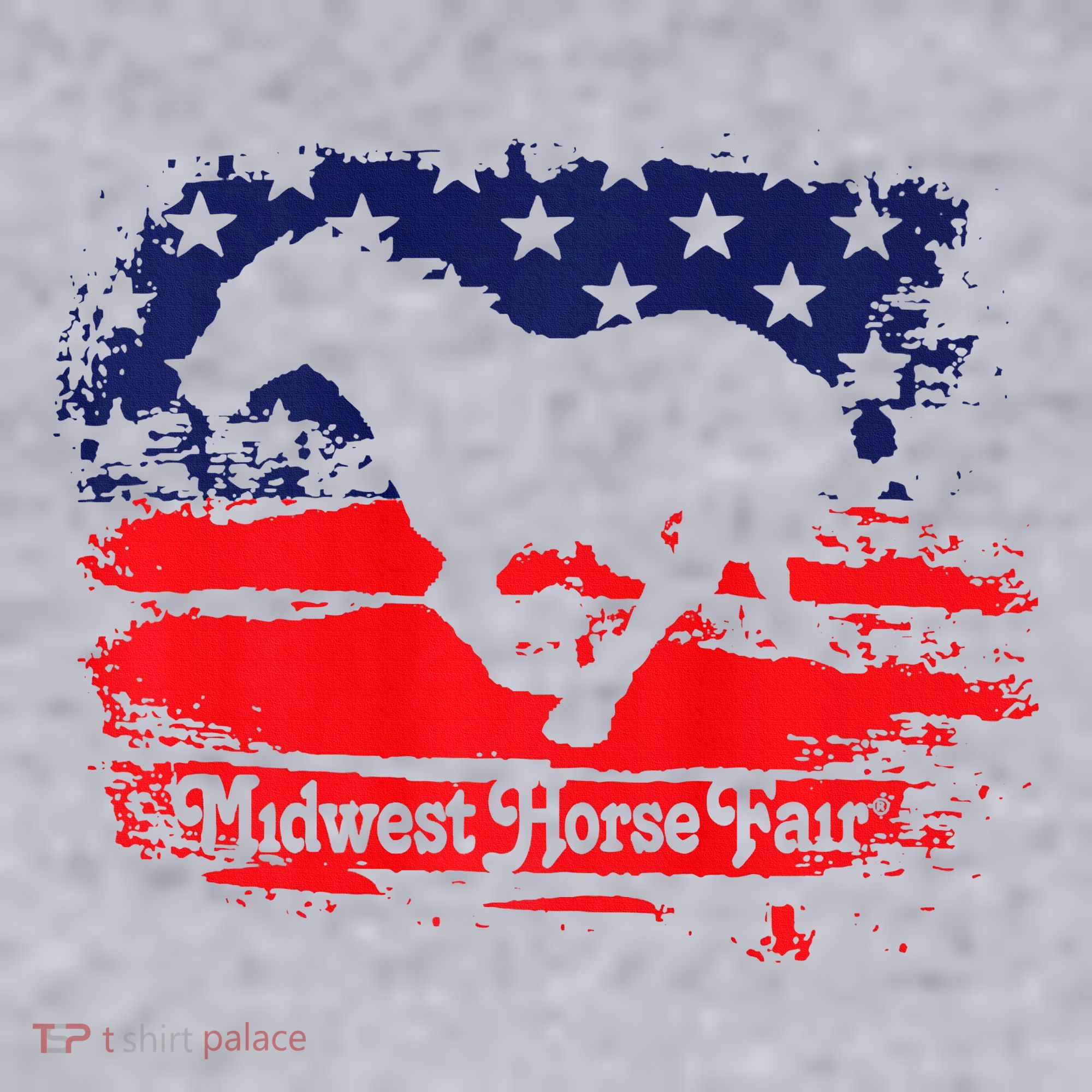 Midwest Horse Fair Redwhiteblue Flag Women's Sweatshirt