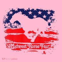 Midwest Horse Fair Redwhiteblue Flag Coaster thumb 2