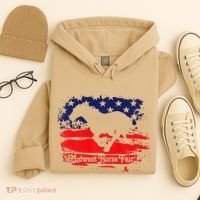 Midwest Horse Fair Redwhiteblue Flag Hoodie thumb 4