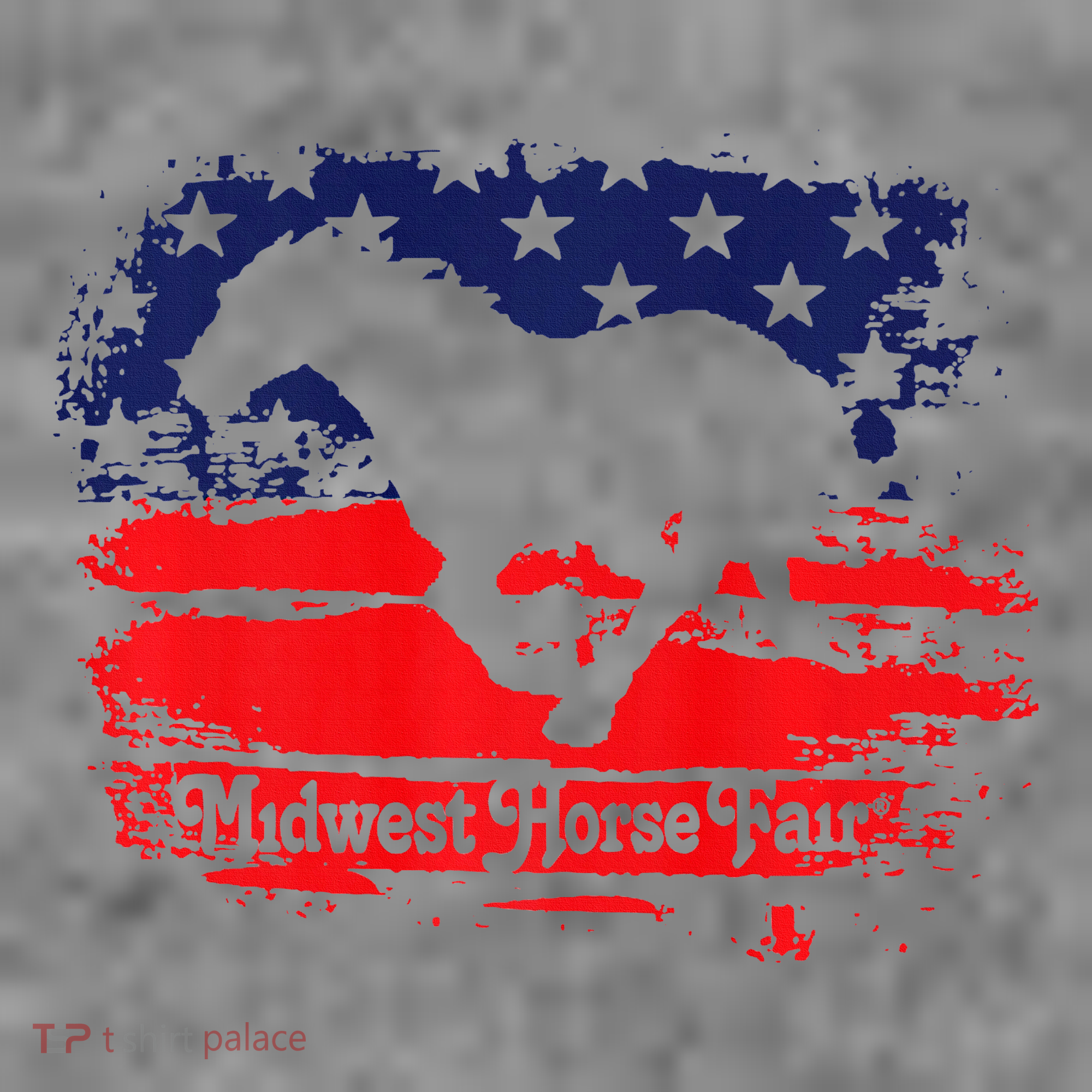 Midwest Horse Fair Redwhiteblue Flag Toddler Hoodie