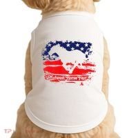 Midwest Horse Fair Redwhiteblue Flag Doggie Tank thumb 0