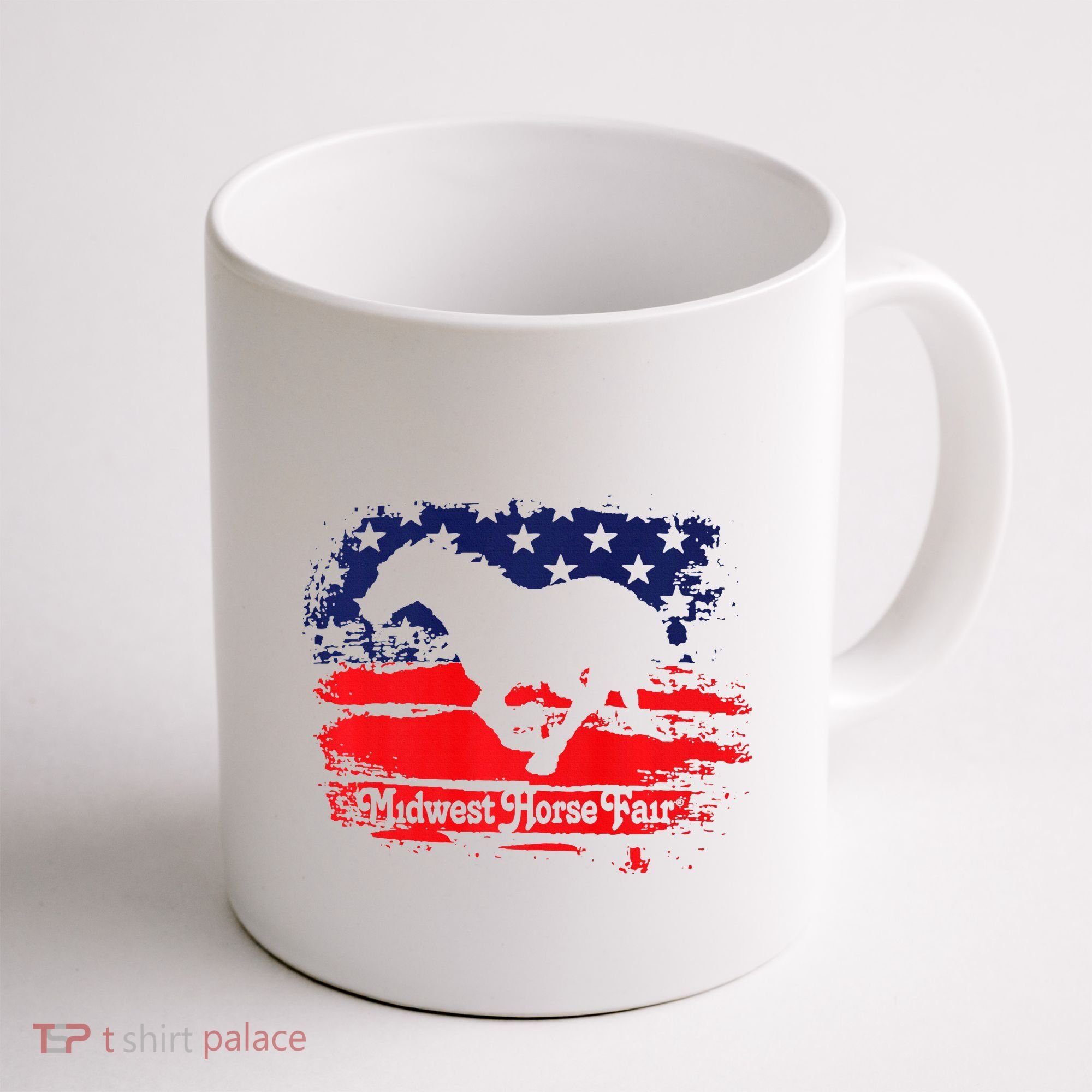 Midwest Horse Fair Redwhiteblue Flag Coffee Mug