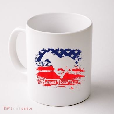 Midwest Horse Fair Redwhiteblue Flag Coffee Mug