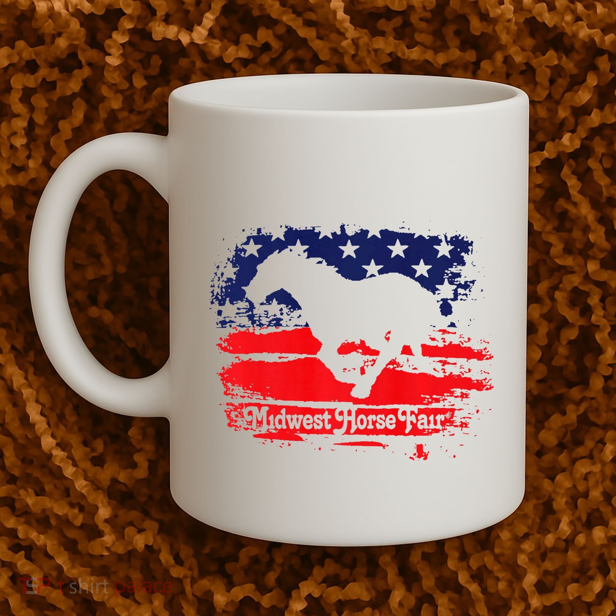 Midwest Horse Fair Redwhiteblue Flag Coffee Mug