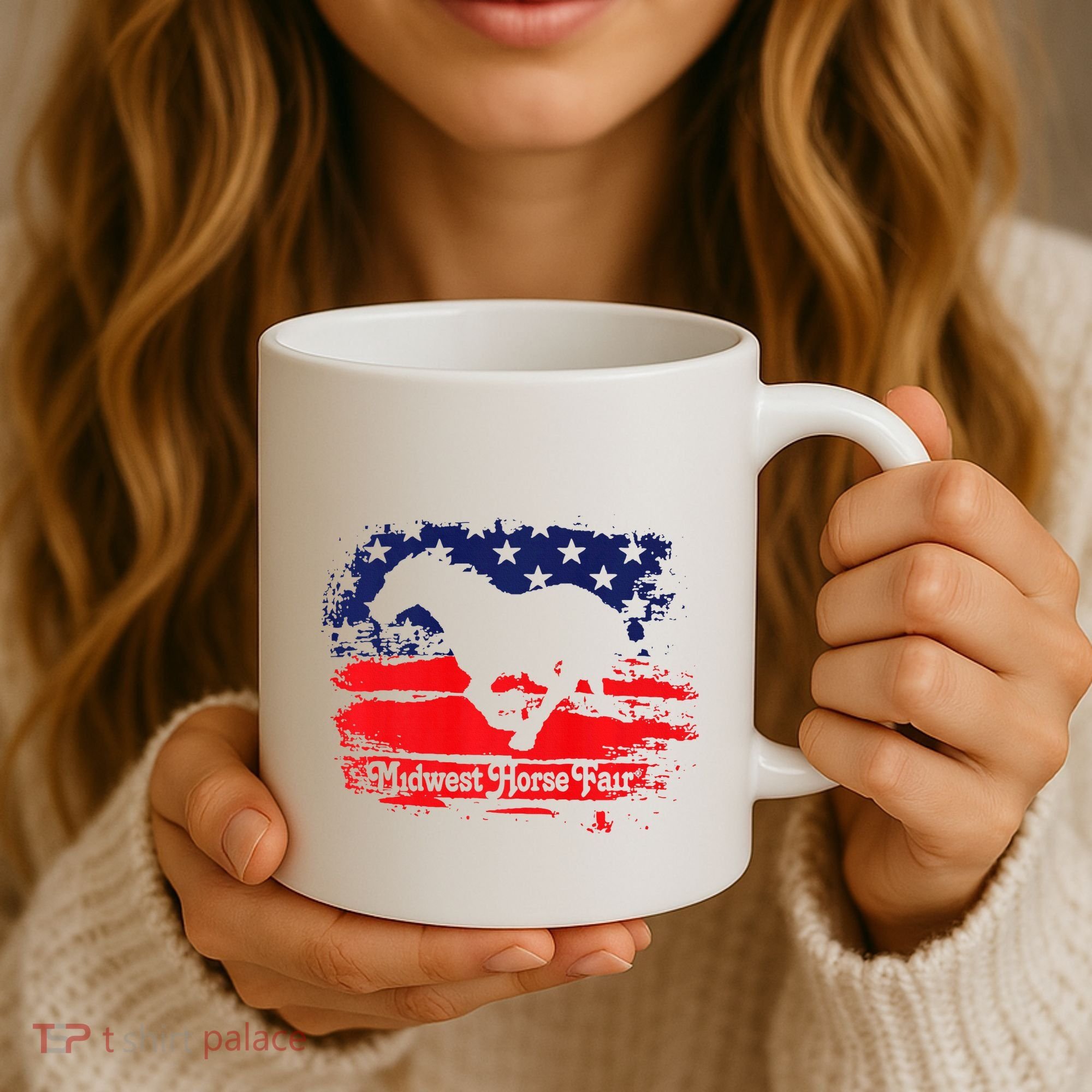 Midwest Horse Fair Redwhiteblue Flag Coffee Mug