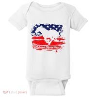 Midwest Horse Fair Redwhiteblue Flag Baby Bodysuit thumb 0