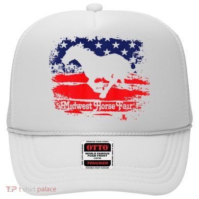 Midwest Horse Fair Redwhiteblue Flag Hat