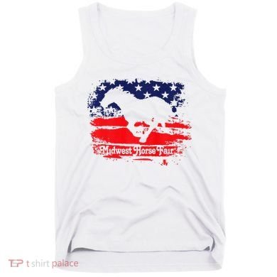 Midwest Horse Fair Redwhiteblue Flag Tank Top