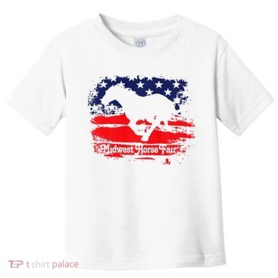 Midwest Horse Fair Redwhiteblue Flag Toddler T-Shirt