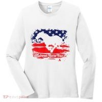 Midwest Horse Fair Redwhiteblue Flag Women's Long Sleeve Shirt thumb 0
