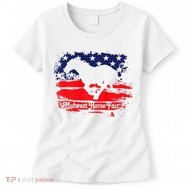 Midwest Horse Fair Redwhiteblue Flag Women's T-Shirt