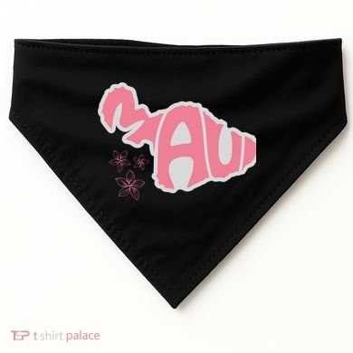 Maui Hawaii Floral USA-Made Doggie Bandana