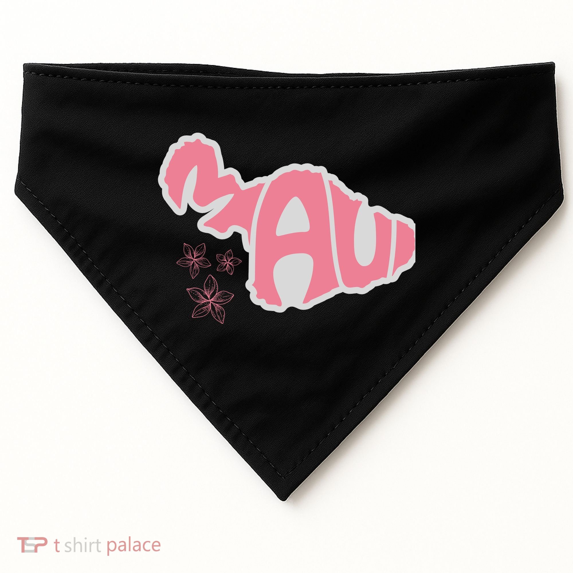Maui Hawaii Floral USA-Made Doggie Bandana