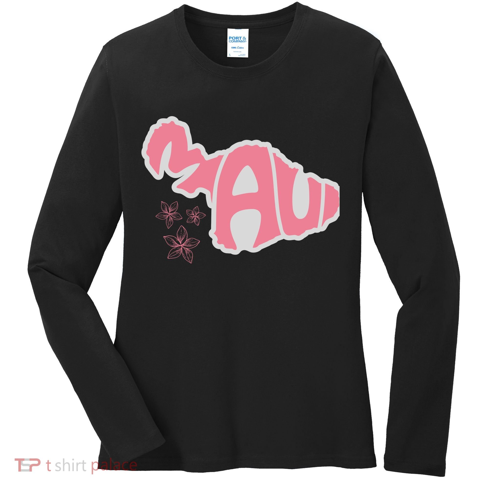 Maui Hawaii Floral Women's Long Sleeve Shirt