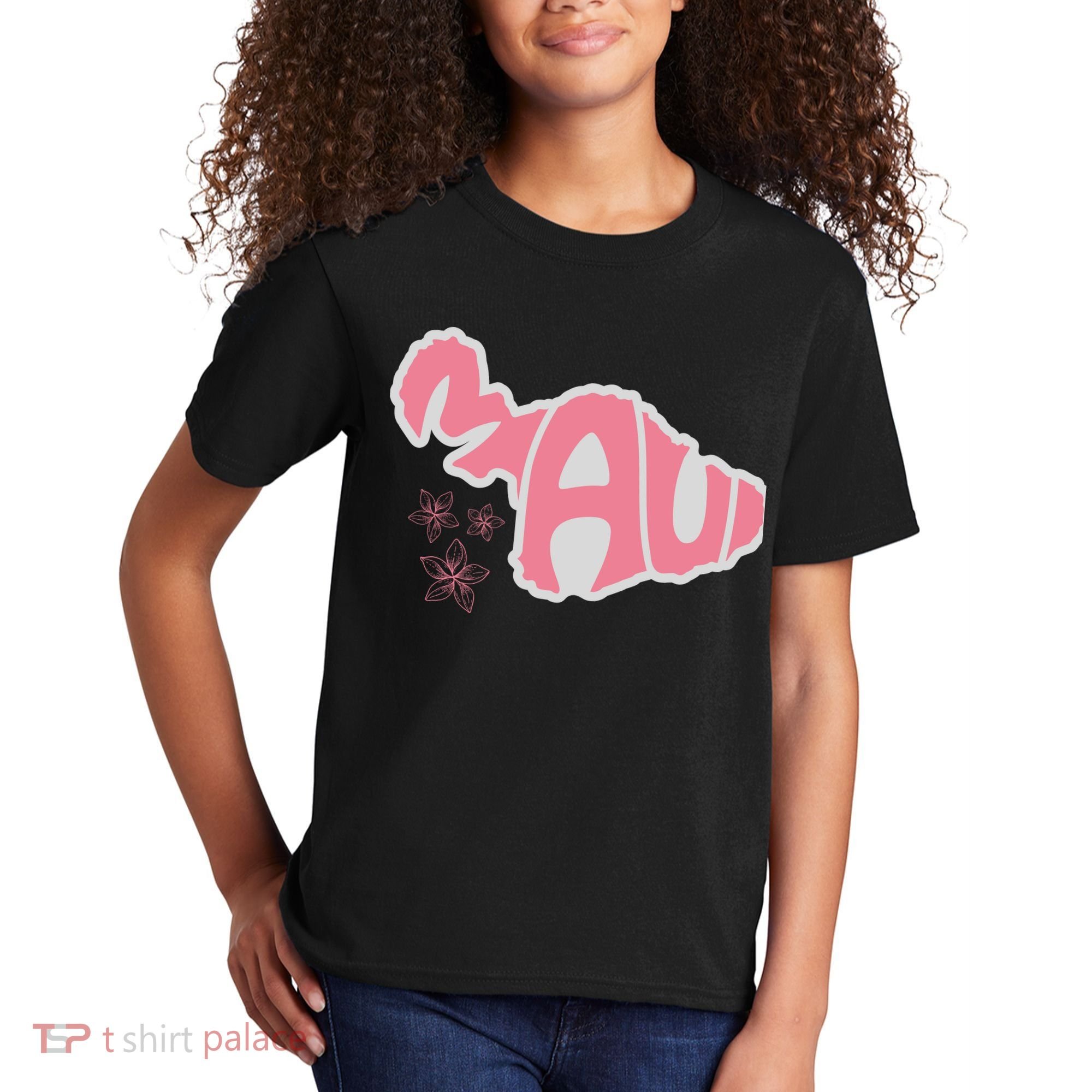 Maui Hawaii Floral Kids T-Shirt