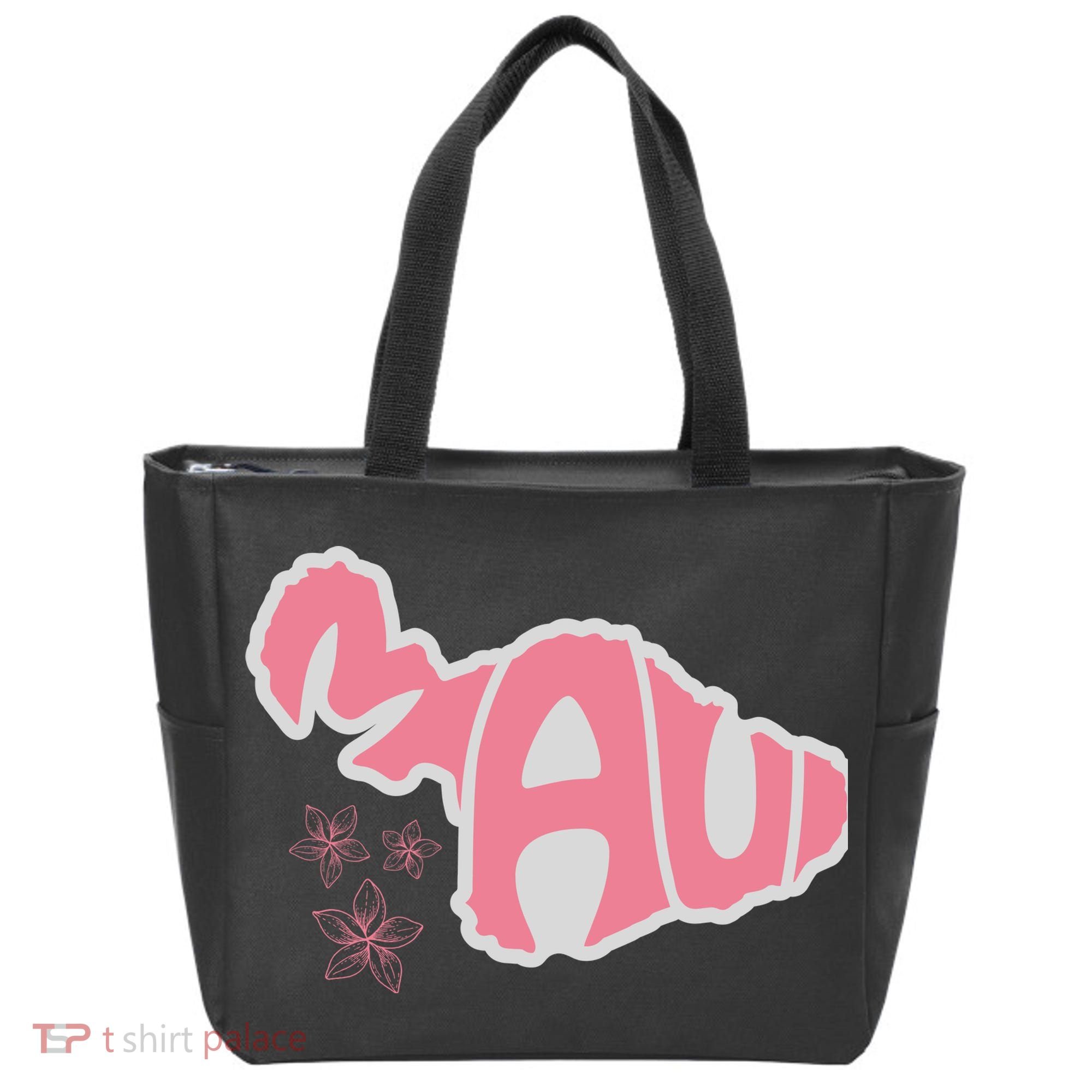 Maui Hawaii Floral Tote Bag