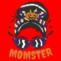 Momster Halloween Gift For Mom Santa Hat thumb 1