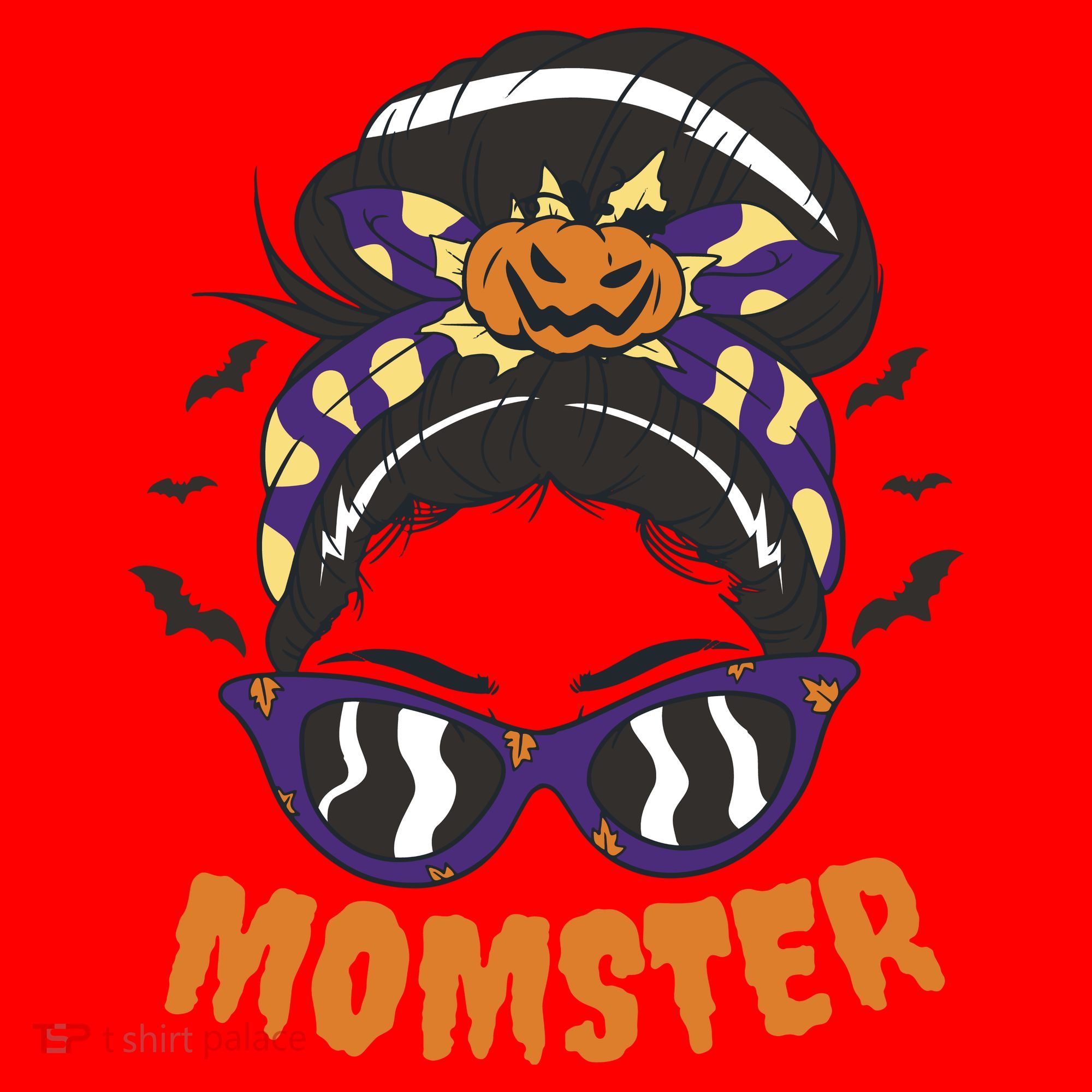 Momster Halloween Gift For Mom Santa Hat