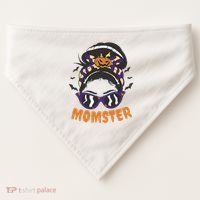 Momster Halloween Gift For Mom USA-Made Doggie Bandana thumb 0