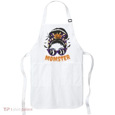 Momster Halloween Gift For Mom Apron