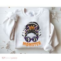 Momster Halloween Gift For Mom Sweatshirt thumb 2