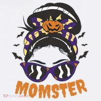 Momster Halloween Gift For Mom T-Shirt thumb 7