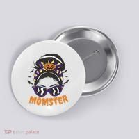 Momster Halloween Gift For Mom Button thumb 0