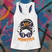 Momster Halloween Gift For Mom Women's Tank Top thumb 3