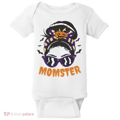Momster Halloween Gift For Mom Baby Bodysuit