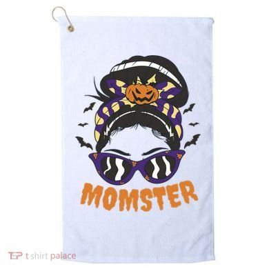 Momster Halloween Gift For Mom Golf Towel