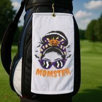 Momster Halloween Gift For Mom Golf Towel thumb 2