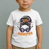 Momster Halloween Gift For Mom Toddler T-Shirt thumb 2