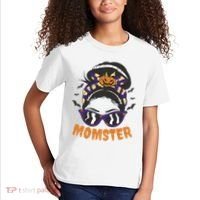 Momster Halloween Gift For Mom Kids T-Shirt thumb 2