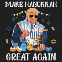 Make Hanukkah Great Again Trump Jewish Ugly Chanukah Sweater Women's Sweatshirt thumb 2