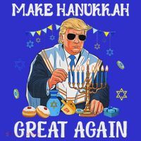 Make Hanukkah Great Again Trump Jewish Ugly Chanukah Sweater Sweatshirt thumb 3