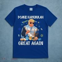 Make Hanukkah Great Again Trump Jewish Ugly Chanukah Sweater T-Shirt thumb 5