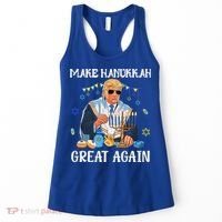 Make Hanukkah Great Again Trump Jewish Ugly Chanukah Sweater Women's Tank Top thumb 0