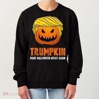 Make Halloween Great Again Trumpkin Cool Gift Women's Sweatshirt thumb 0