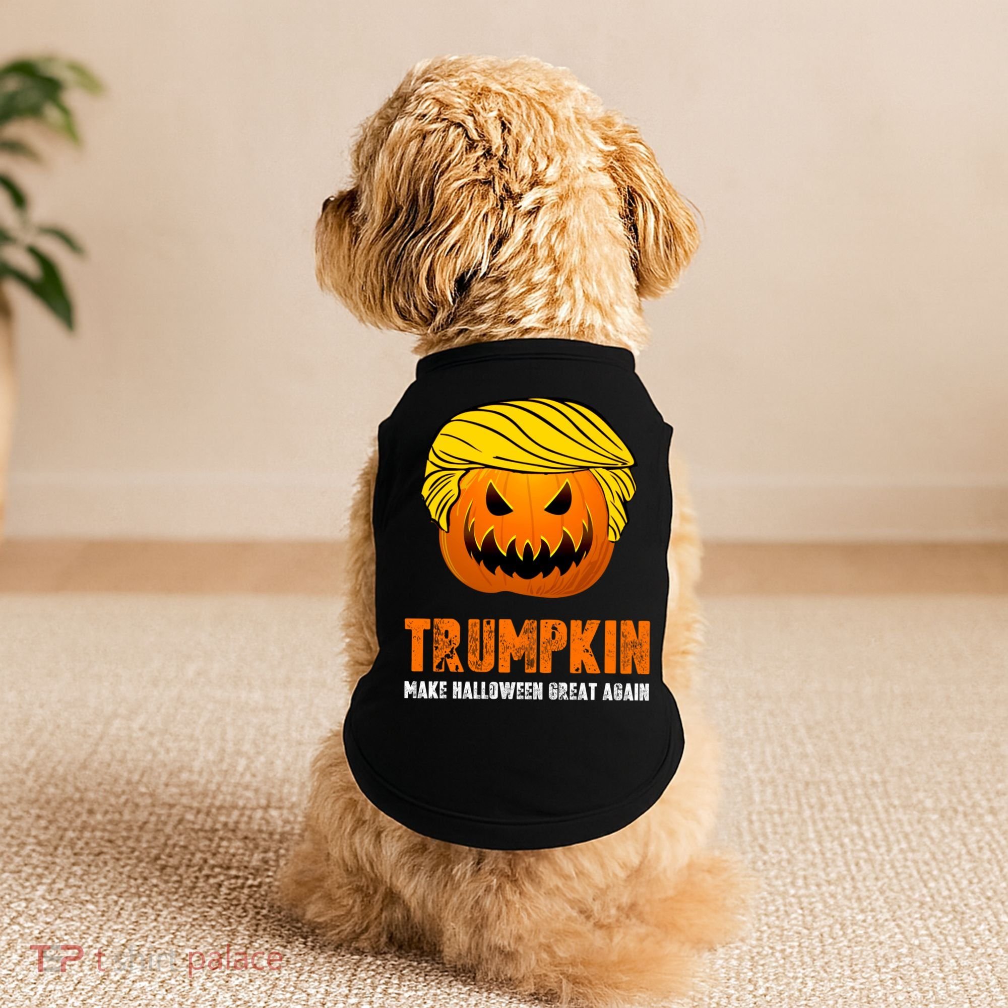 Make Halloween Great Again Trumpkin Cool Gift Doggie Tank