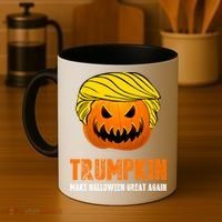 Make Halloween Great Again Trumpkin Cool Gift Coffee Mug thumb 4