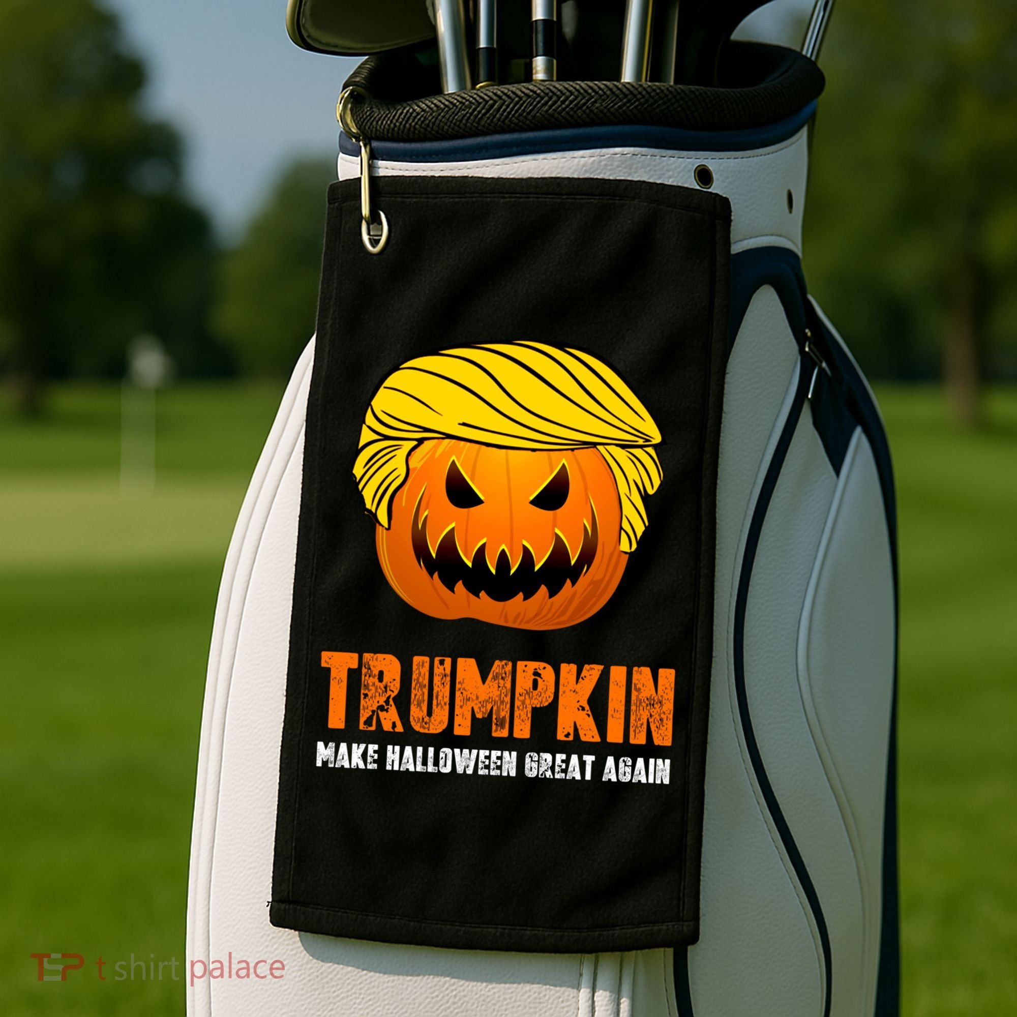 Make Halloween Great Again Trumpkin Cool Gift Golf Towel