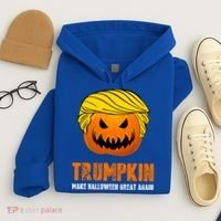 Make Halloween Great Again Trumpkin Cool Gift Hoodie thumb 4