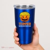 Make Halloween Great Again Trumpkin Cool Gift Tumbler thumb 2