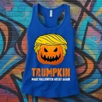 Make Halloween Great Again Trumpkin Cool Gift Women's Tank Top thumb 3
