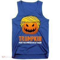 Make Halloween Great Again Trumpkin Cool Gift Tank Top thumb 0